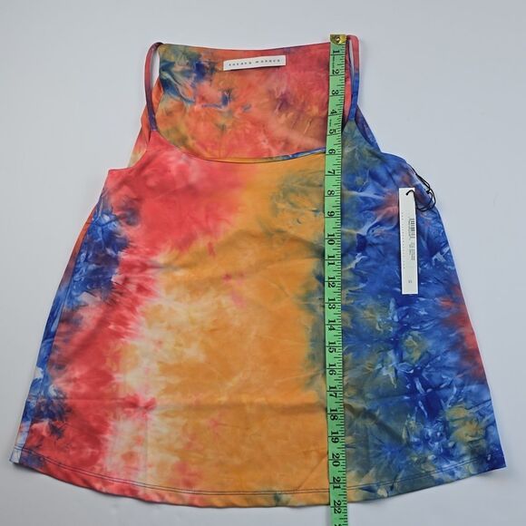Susana Monaco -1523 NWT Tie Dye Multicolor Orange Blue Tank Top Women's XS - Picture 8 of 10